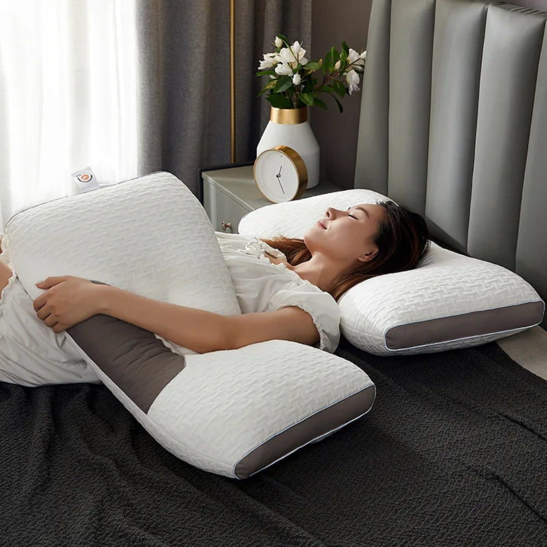 Almohada Ergonómica Ortopédica con Soporte Cervical y Diseño Reversible